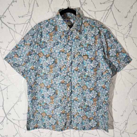 0030~Floral Printed HAWAIIAN Joggers with Drawstring Closure main image 1